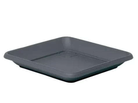 Farfurie pătrată ghiveci Arca Similcotto Clasic 631, 45x45 cm, antracit 631000450an - imagine 1