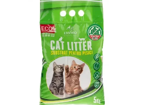 Așternut pentru pisici - Enviro Naturals 5 Kg - imagine 1