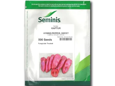 Ardei kapia kaptur f1, plic 500 semințe - imagine 1