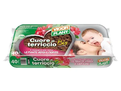 Cuore di terriccio - piante verdi e fiorite - 40 l - imagine 1