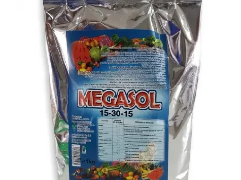 Îngrășământ foliar Megasol 15-30-15 +te 1kg - imagine 1