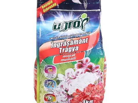 Îngrășământ organo-mineral mușcata - pelargonium 1kg - imagine 1
