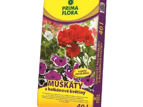 Primaflora - Substrat pentru muscate - pelargonium si flori de balcon 40L - imagine 1