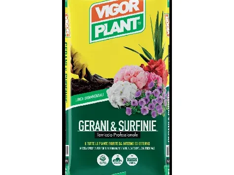 Substrat - sq n.1 muscata - pelargonium - gerani - 80 l - imagine 1