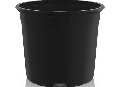 Ghiveci rotund teku p21 negru - imagine 1