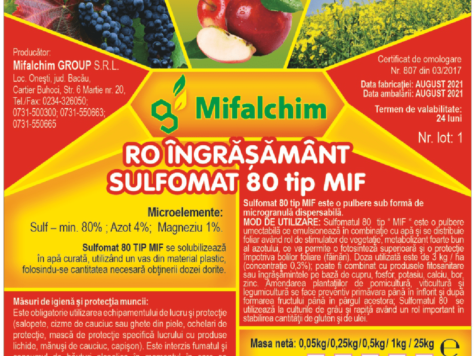 MG Fungicid Sulfomat 80 TIP MIF MIFALCHIM 250 g - imagine 1